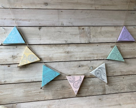 Bunting - Pale Paisley