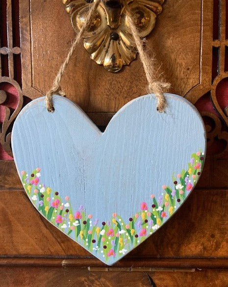 Heart - Summer Meadow Rugsy Heart