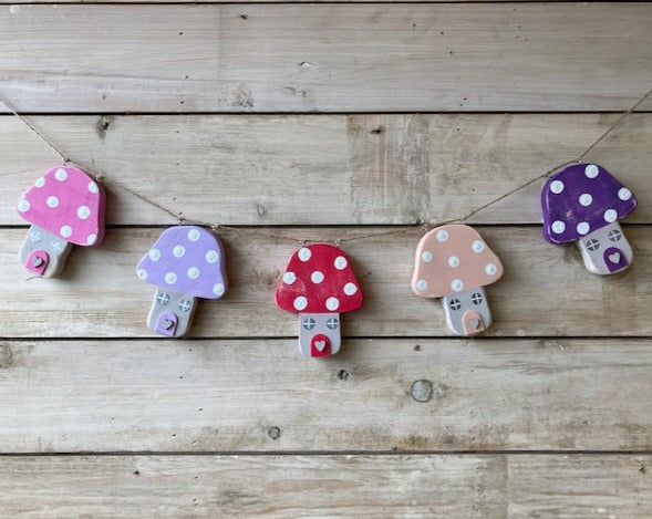 Bunting - Multicoloured Toadstool