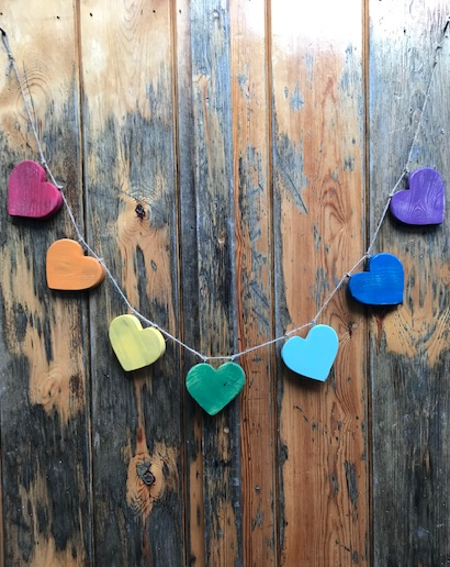 Bunting - Rainbow Heart