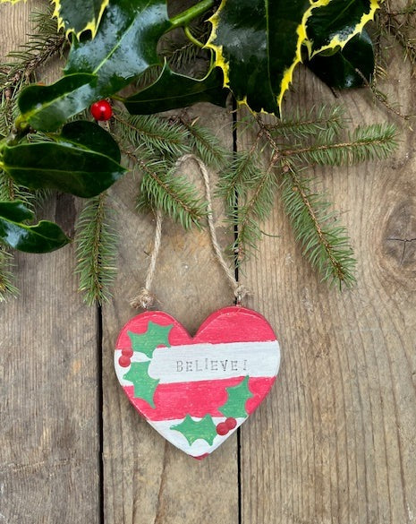 Christmas Believe Heart